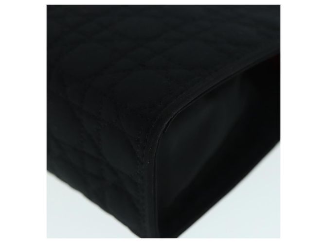 Pochette Canage in Nylon Nero e Oro Autentica Christian Dior ep5643 D'oro - vista 11