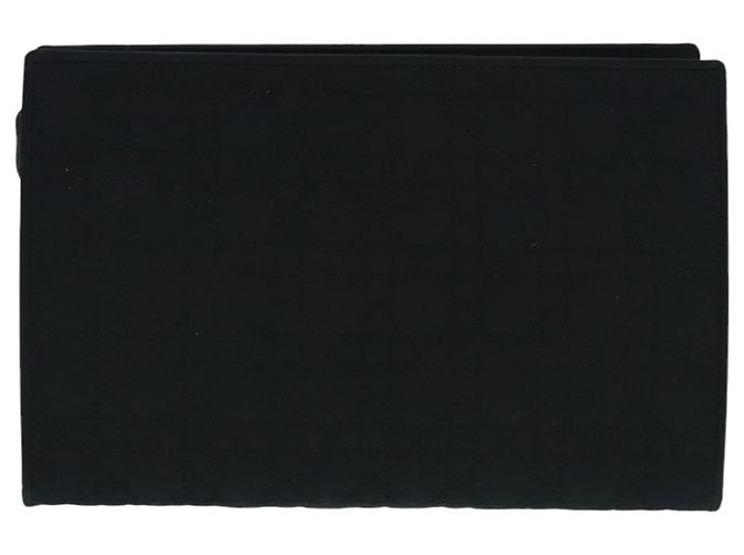 Pochette Canage in Nylon Nero e Oro Autentica Christian Dior ep5643 D'oro - vista 3