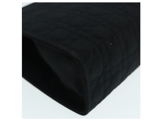 Pochette Canage in Nylon Nero e Oro Autentica Christian Dior ep5643 D'oro - vista 8