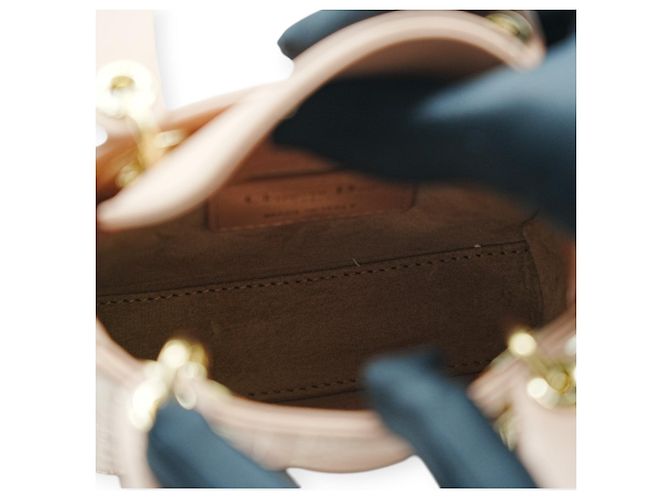 Bolsa de ombro Lady Dior Micro rosa - vista 7