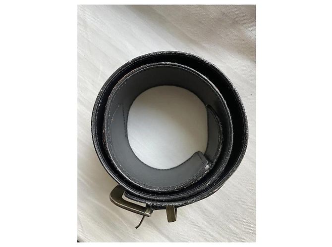 Kenzo breiter Gürtel hellbraun aus exotischem Leder 70 cm - Ansicht 7