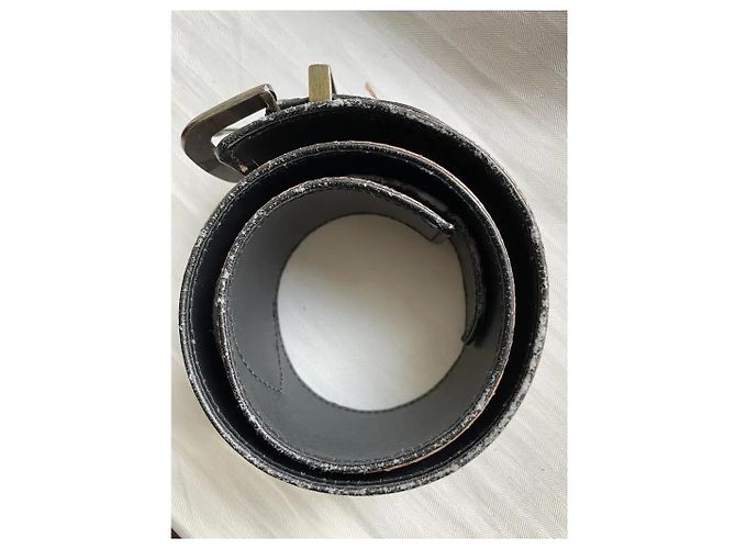 Kenzo breiter Gürtel hellbraun aus exotischem Leder 70 cm - Ansicht 8