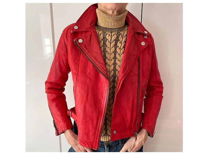 Chaqueta Levi's de algodón roja Talla S - vista 2