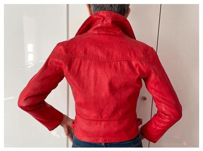 Chaqueta Levi's de algodón roja Talla S - vista 3