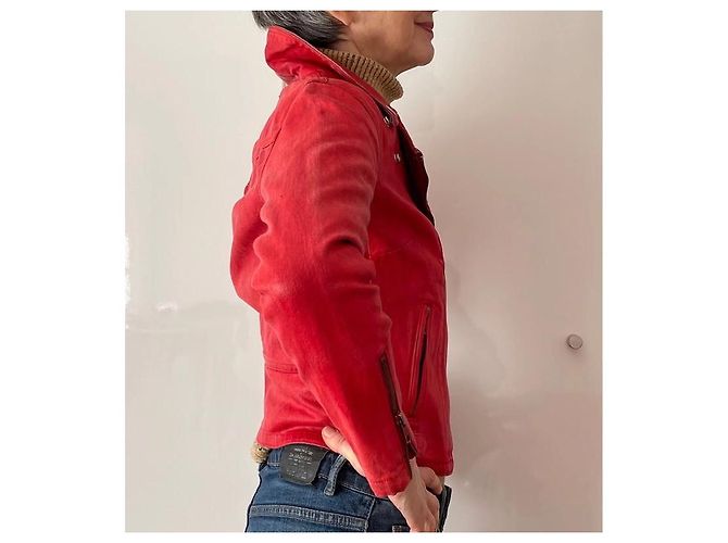 Chaqueta Levi's de algodón roja Talla S - vista 4