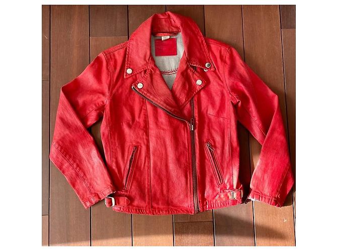Chaqueta Levi's de algodón roja Talla S - vista 6