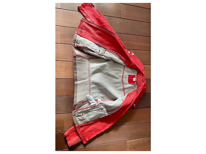 Chaqueta Levi's de algodón roja Talla S - vista 8