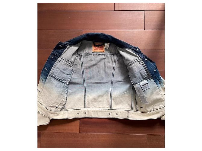 Giacca di jeans Trucker Levi's blu e bianca cotone Bianco - vista 3