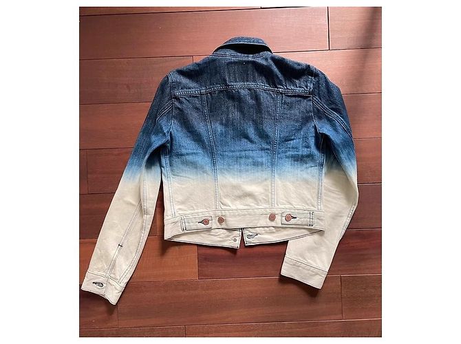 Giacca di jeans Trucker Levi's blu e bianca cotone Bianco - vista 4