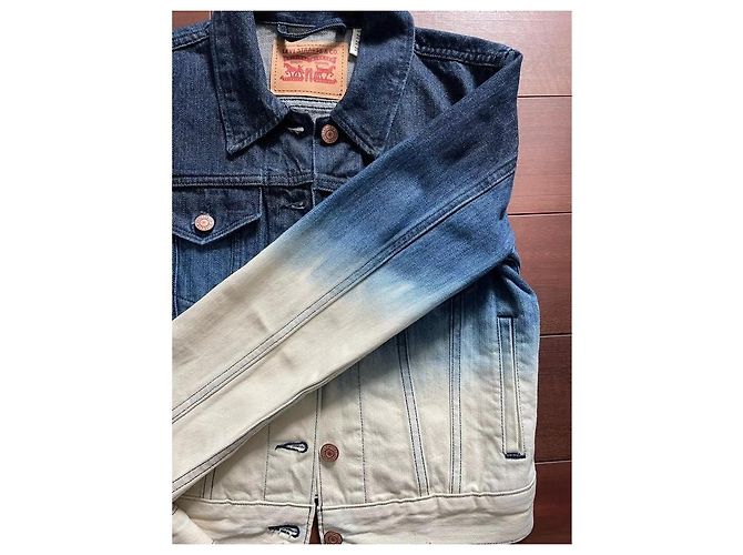 Giacca di jeans Trucker Levi's blu e bianca cotone Bianco - vista 5