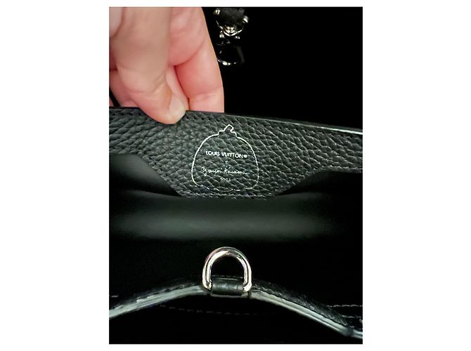 Capucines Louis Vuitton x Yayoi Kusama Leder Handtasche Mehrfarben - Ansicht 2