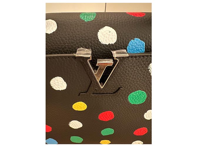 Capucines Louis Vuitton x Yayoi Kusama Leder Handtasche Mehrfarben - Ansicht 3