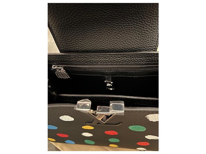 Capucines Louis Vuitton x Yayoi Kusama Leder Handtasche Mehrfarben - Ansicht 9