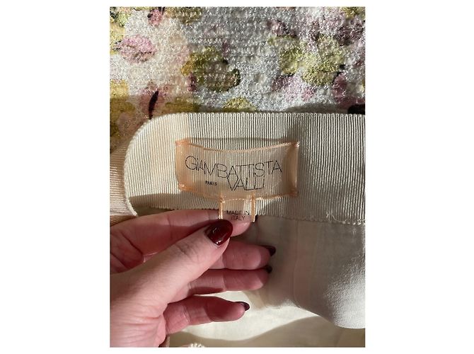 FALDA GIAMBATTISTA VALLI T.IT 40 Algodón Crudo - vista 3