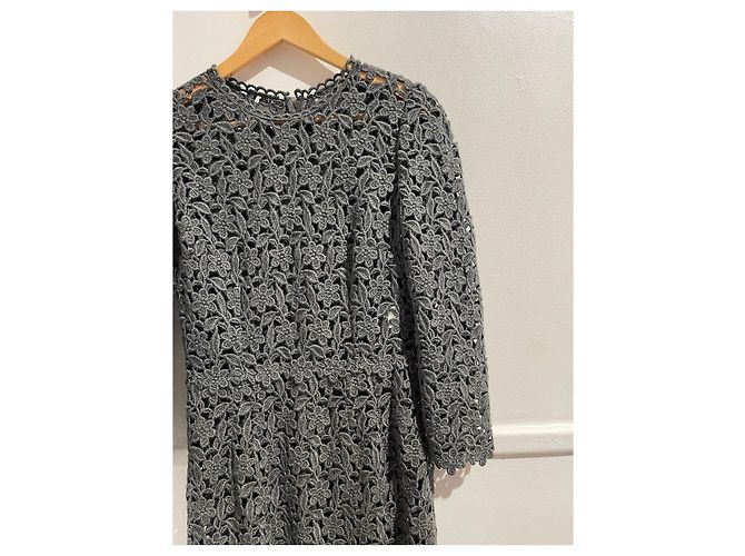 DOLCE & GABBANA Kleider T.IT 42 Wolle Grau - Ansicht 2