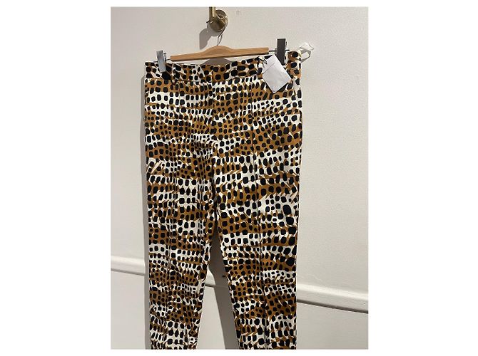Céline CELINE Hose T.FR 38 Polyester Kamel - Ansicht 3