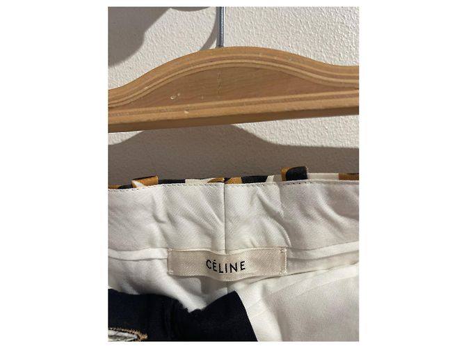 Céline CELINE Hose T.FR 38 Polyester Kamel - Ansicht 4