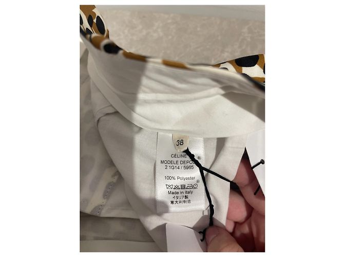 Céline CELINE Hose T.FR 38 Polyester Kamel - Ansicht 5