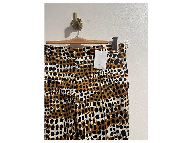 Céline CELINE Hose T.FR 38 Polyester Kamel - Ansicht 8