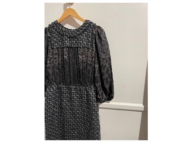 DOLCE & GABBANA Kleider T.IT 44 Wolle Schwarz - Ansicht 2