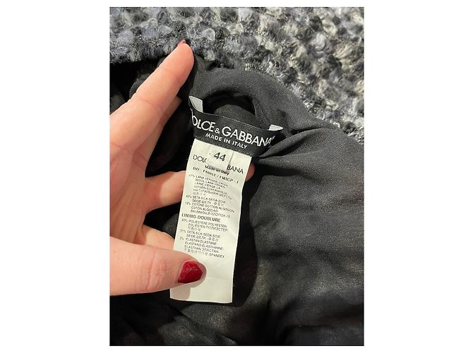 DOLCE & GABBANA Kleider T.IT 44 Wolle Schwarz - Ansicht 4