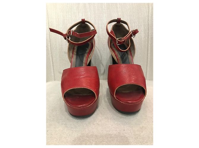 Sandali MARNI T.EU 40 Pelle Rosso - vista 2