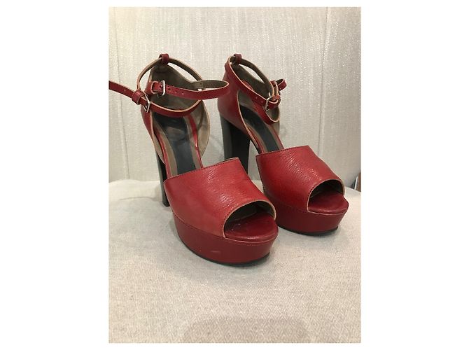 Sandali MARNI T.EU 40 Pelle Rosso - vista 3
