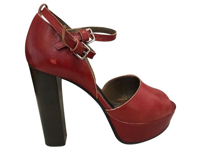 Sandali MARNI T.EU 40 Pelle Rosso - vista 8