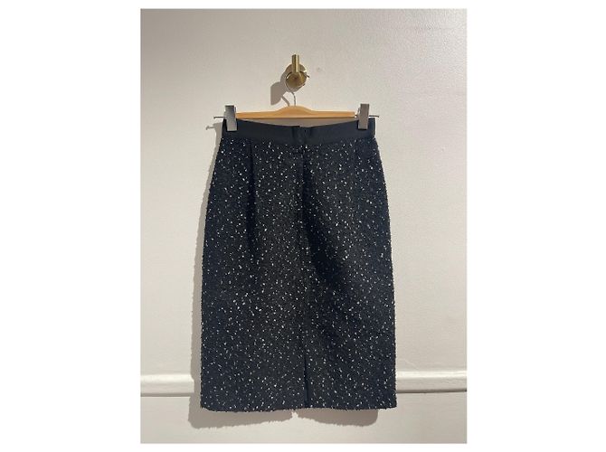 FALDA GIAMBATTISTA VALLI T.IT 40 Algodón Negro - vista 2