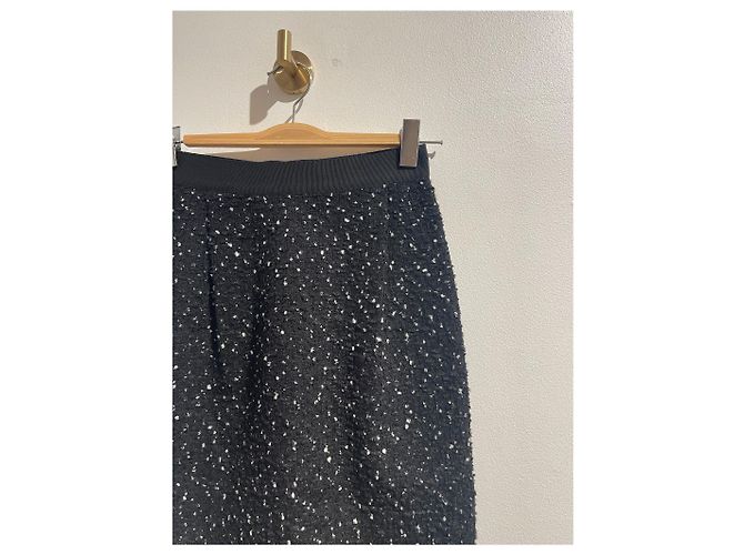FALDA GIAMBATTISTA VALLI T.IT 40 Algodón Negro - vista 3