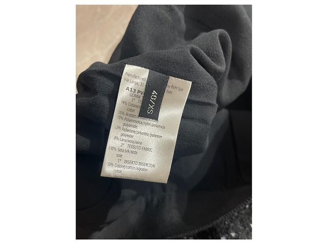 FALDA GIAMBATTISTA VALLI T.IT 40 Algodón Negro - vista 4