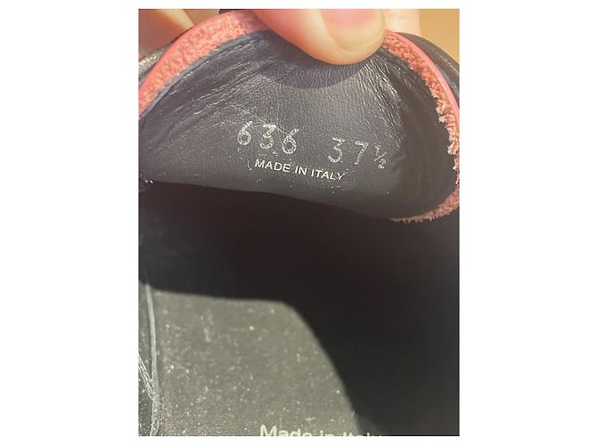 Mule e zoccoli MIU MIU T.EU 37.5 Pelle Nero - vista 10