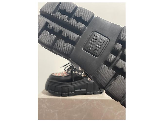 Mule e zoccoli MIU MIU T.EU 37.5 Pelle Nero - vista 9