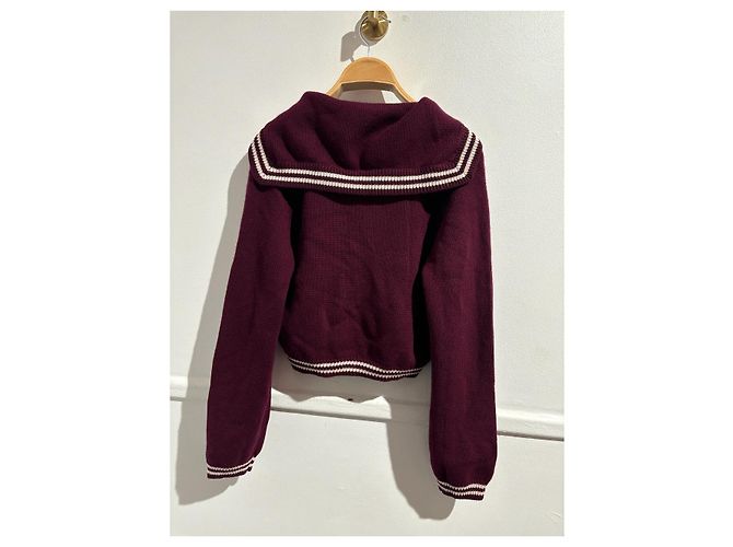 PAUL & JOE Strickwaren T.International M Wolle Bordeaux - Ansicht 7