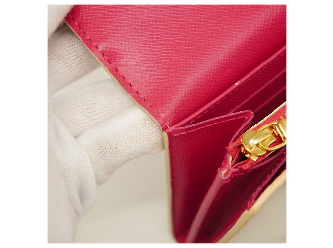Vivienne Cartera larga Louis Vuitton Damier Azur Blanco - vista 7