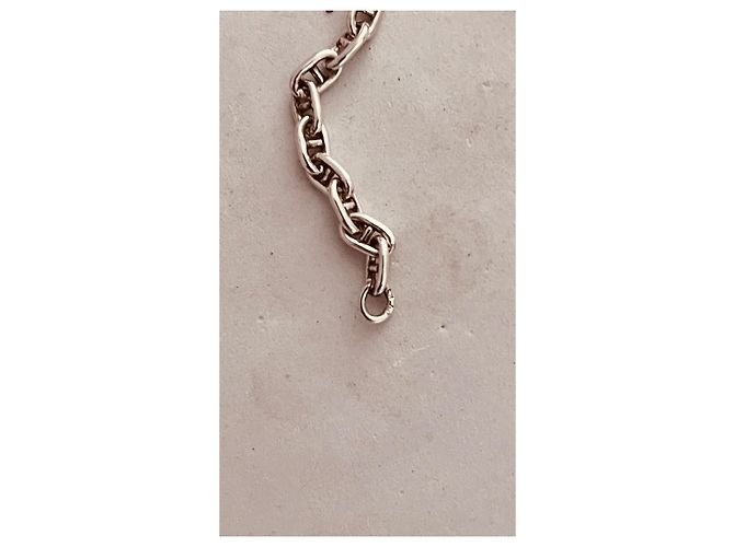 Hermès Collier vintage Argenté - vue 5