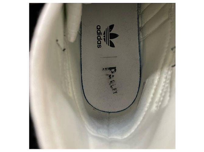 Autre Marque Baskets montantes Adidas Nizza Parley en polyester blanc - vue 7
