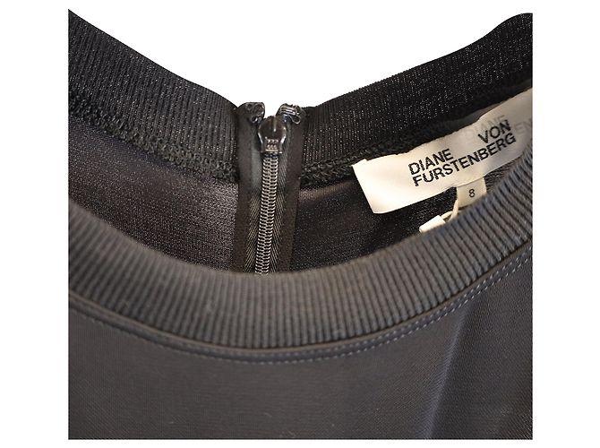 Vestido maxi sin mangas con efecto de capas en viscosa negra de Diane Von Furstenberg Negro - vista 2