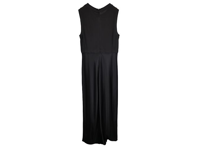 Vestido maxi sin mangas con efecto de capas en viscosa negra de Diane Von Furstenberg Negro - vista 3