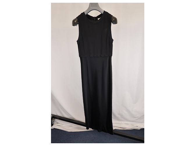Vestido maxi sin mangas con efecto de capas en viscosa negra de Diane Von Furstenberg Negro - vista 4