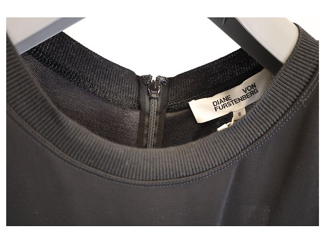 Vestido maxi sin mangas con efecto de capas en viscosa negra de Diane Von Furstenberg Negro - vista 5