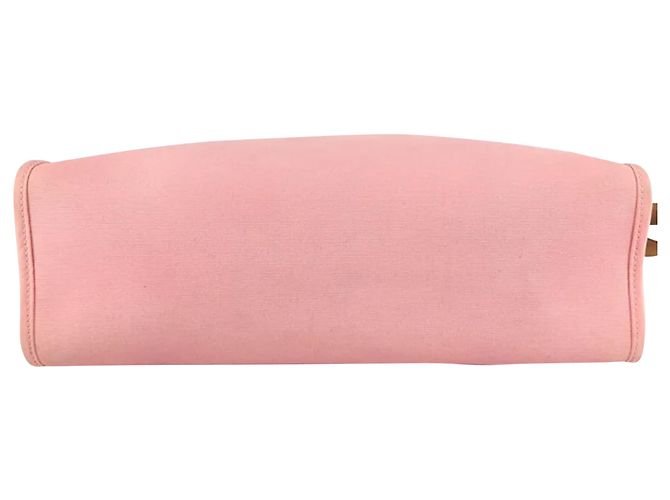 Hermès Herbag 31 Rosa Confetti Kalbsleder / Canvas Braun Pink - Ansicht 4