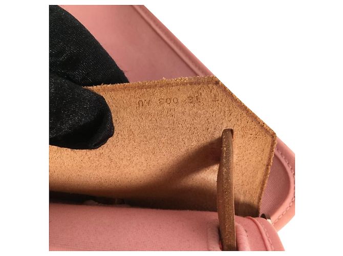 Hermès Herbag 31 Rosa Confetti Kalbsleder / Canvas Braun Pink - Ansicht 7