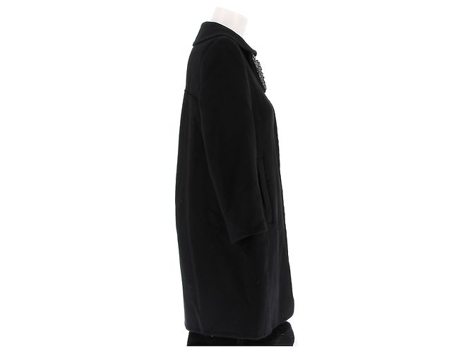 Abrigos Prada T.IT 40 Lana Negro - vista 3