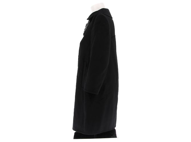 Abrigos Prada T.IT 40 Lana Negro - vista 4