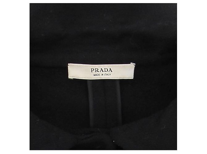 Abrigos Prada T.IT 40 Lana Negro - vista 6