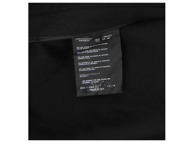 Abrigos Prada T.IT 40 Lana Negro - vista 7