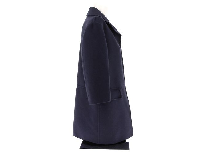 Abrigos Prada T.IT 38 de lana Azul marino - vista 3