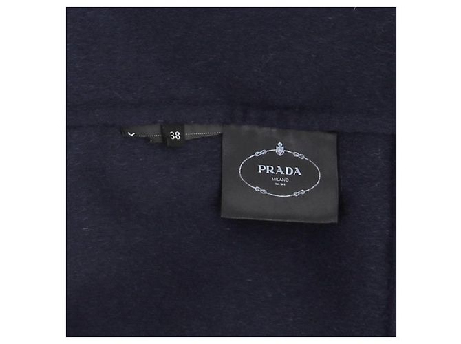 Abrigos Prada T.IT 38 de lana Azul marino - vista 6