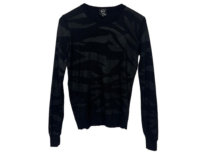 Suéter de lã preto com gola redonda impressa MCQ de Alexander McQueen - vista 7